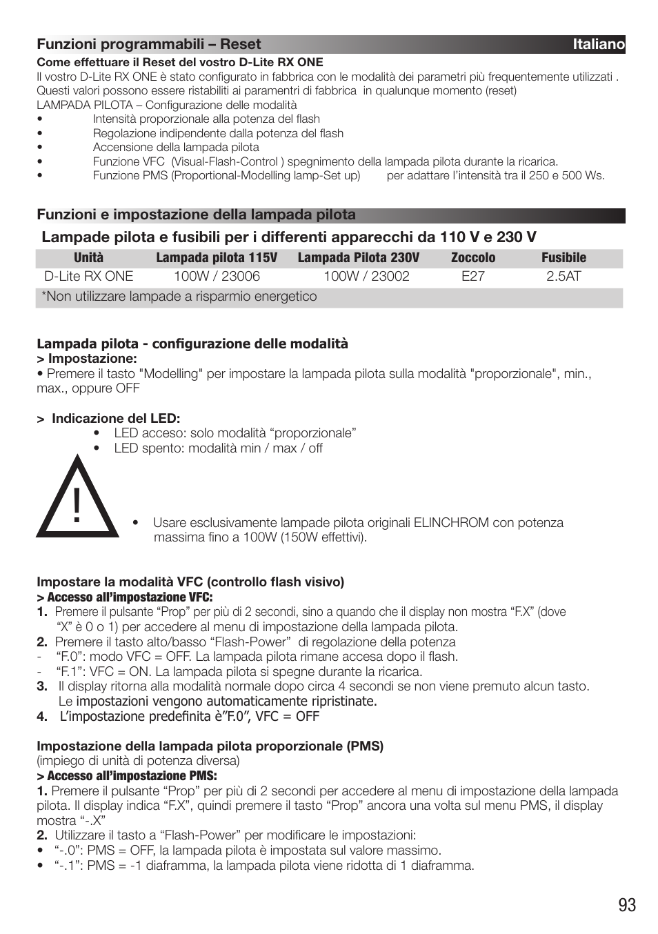 Elinchrom D-Lite RX One Flash Head User Manual | Page 93 / 131