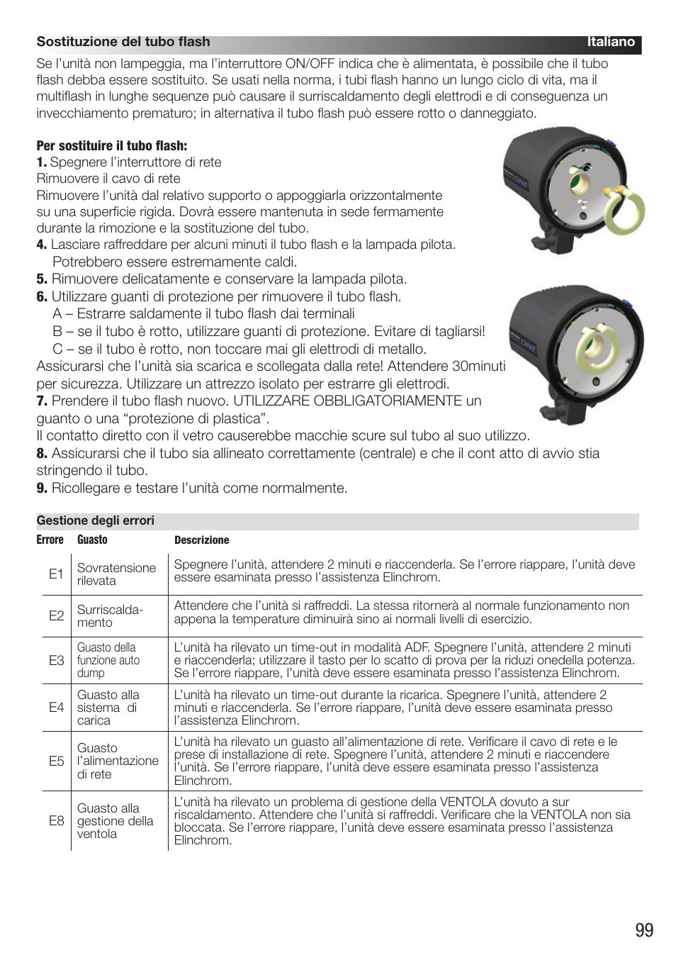Elinchrom D-Lite RX One Flash Head User Manual | Page 99 / 131