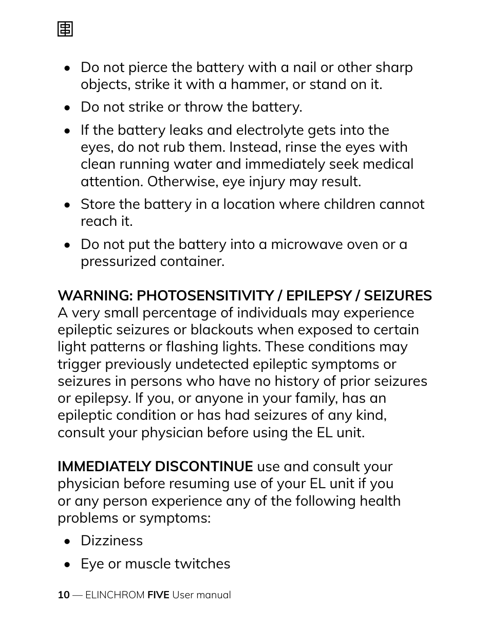 Elinchrom FIVE Monolight Kit User Manual | Page 10 / 33