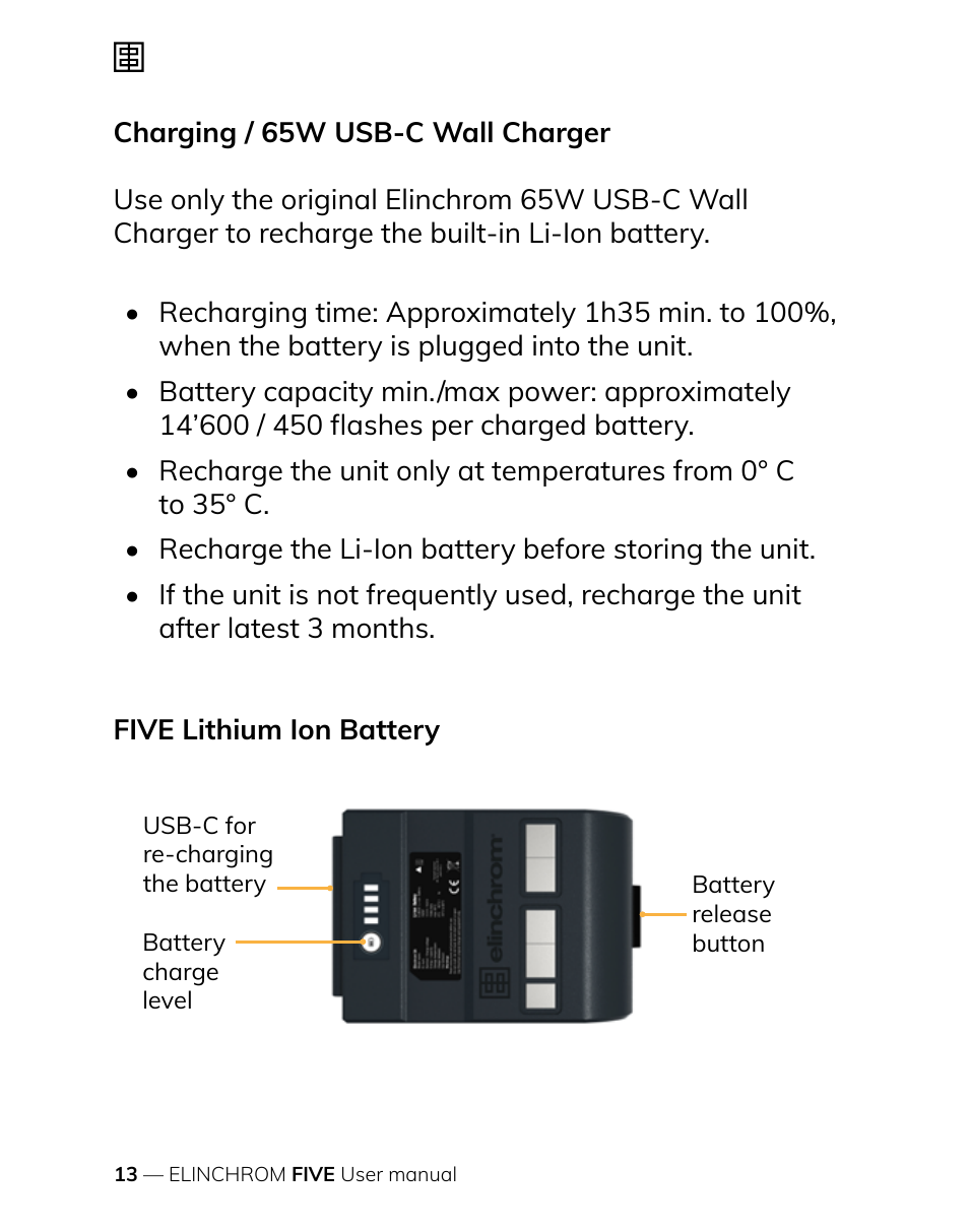 Elinchrom FIVE Monolight Kit User Manual | Page 13 / 33