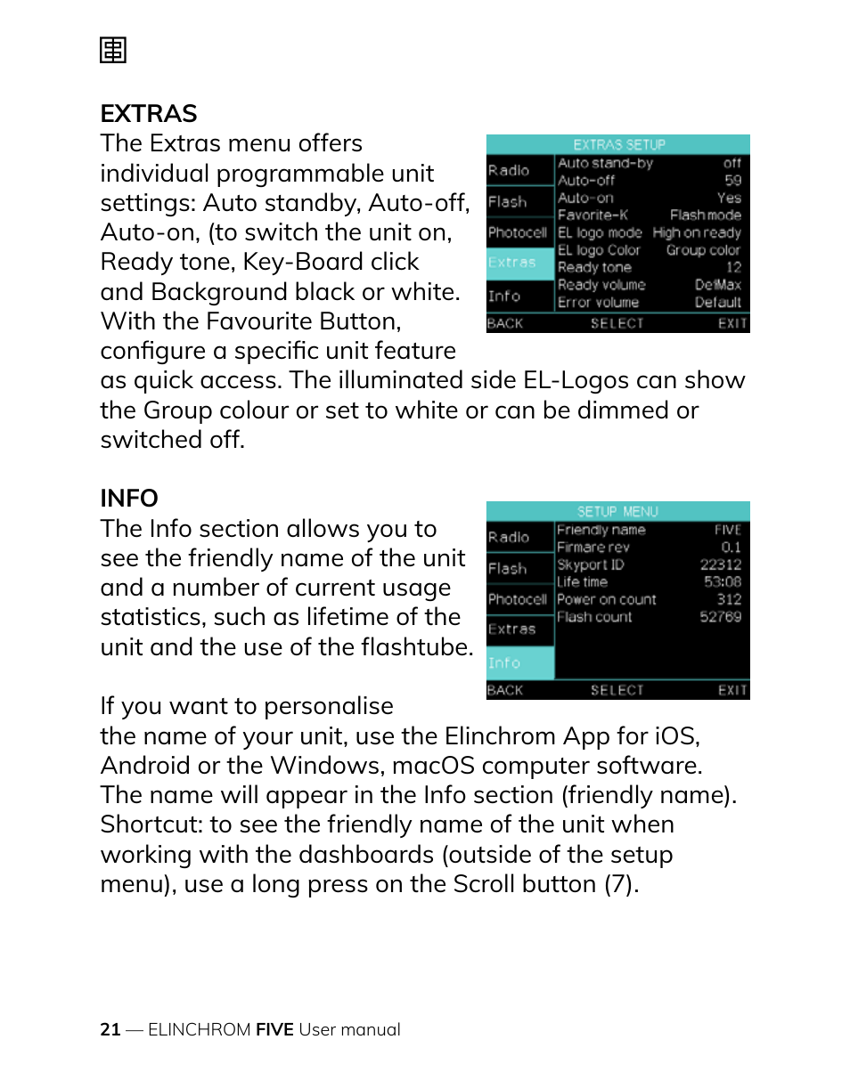 Elinchrom FIVE Monolight Kit User Manual | Page 21 / 33