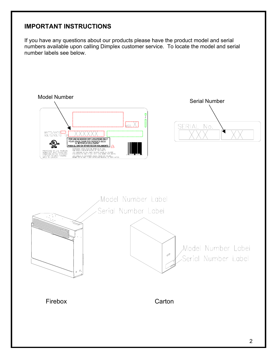 Dimplex SF3003 User Manual | Page 5 / 16