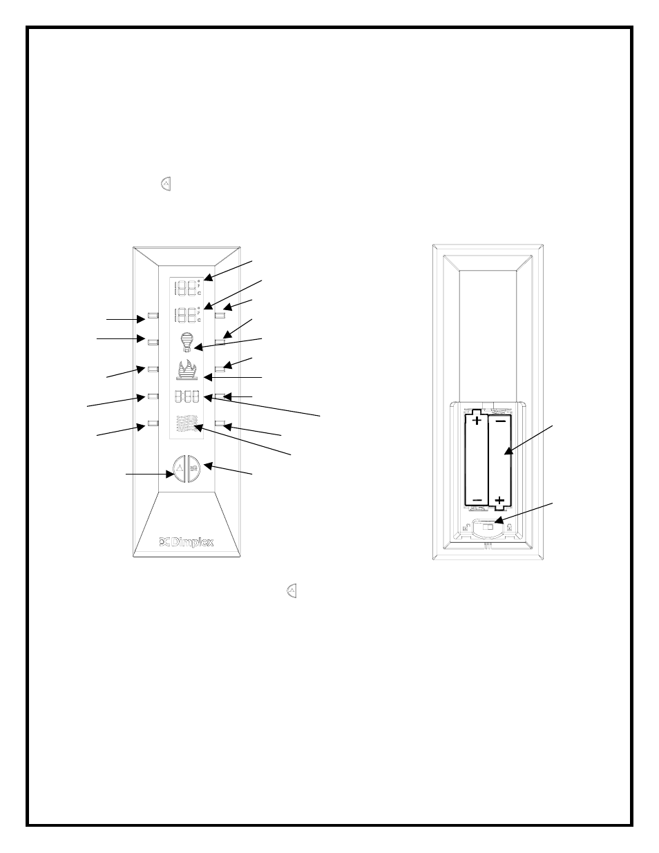 Remote control functions | Dimplex DF3015 User Manual | Page 9 / 16