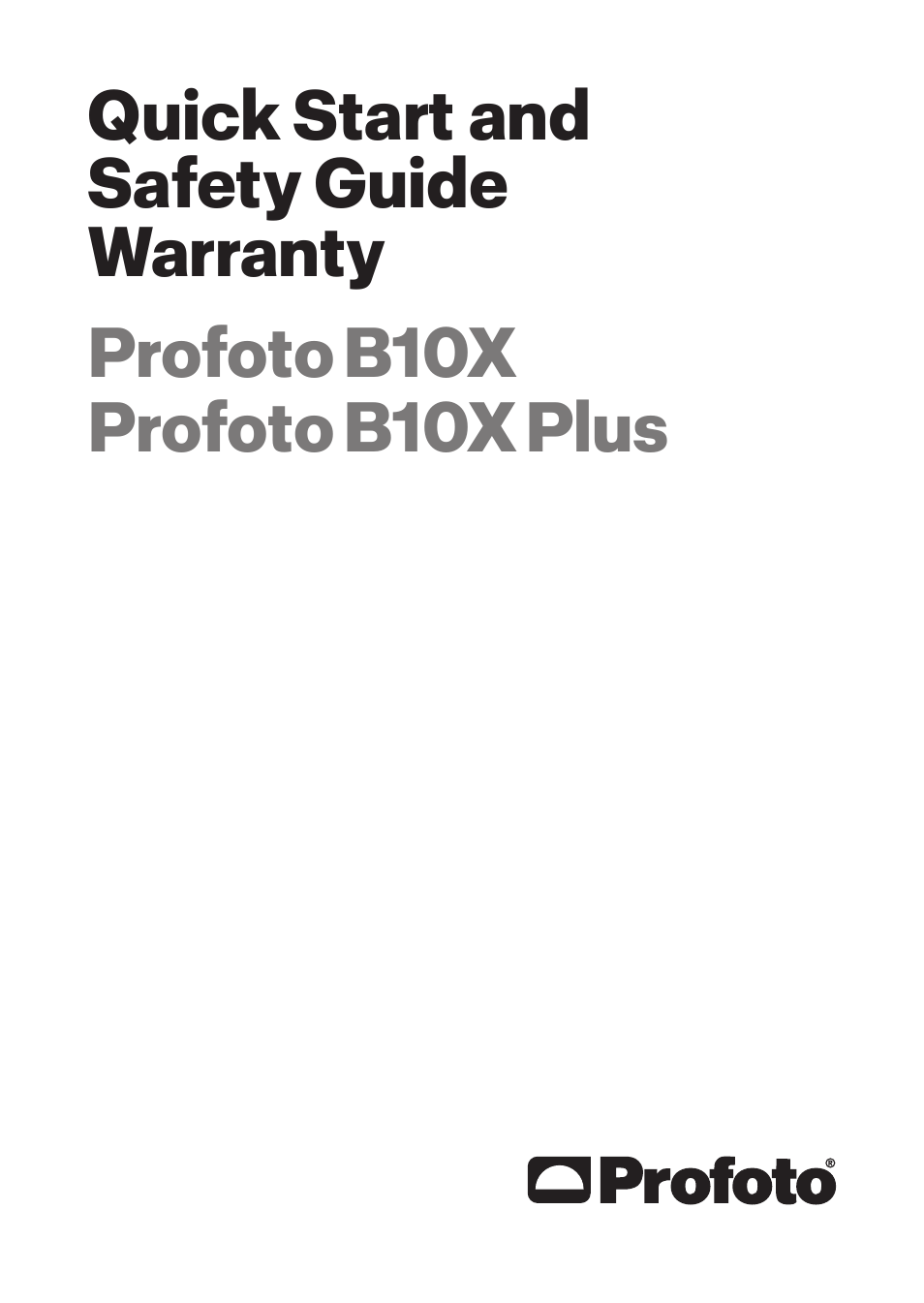 Profoto B10X OCF Flash Duo Kit User Manual | 80 pages