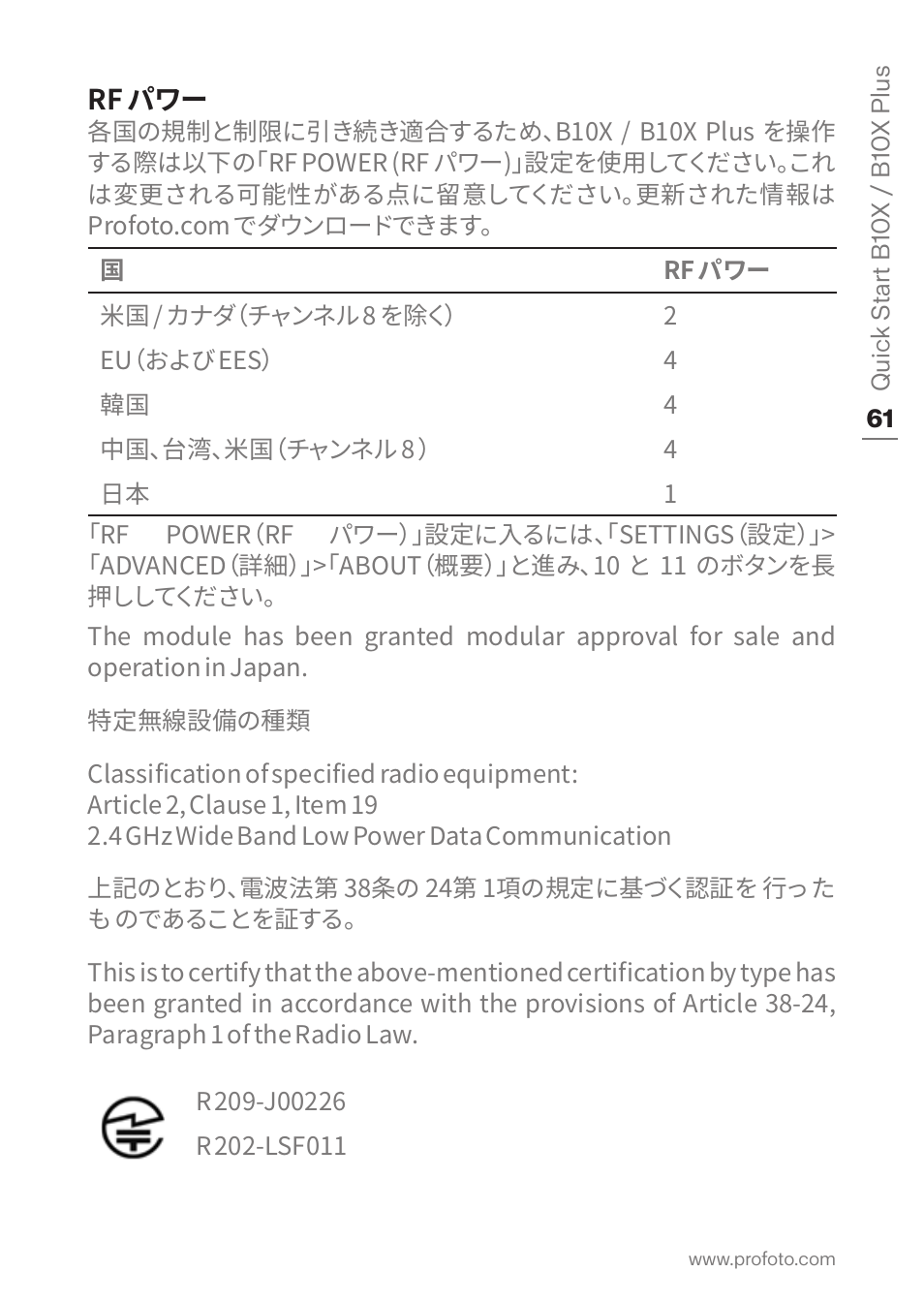 Profoto B10X OCF Flash Duo Kit User Manual | Page 61 / 80