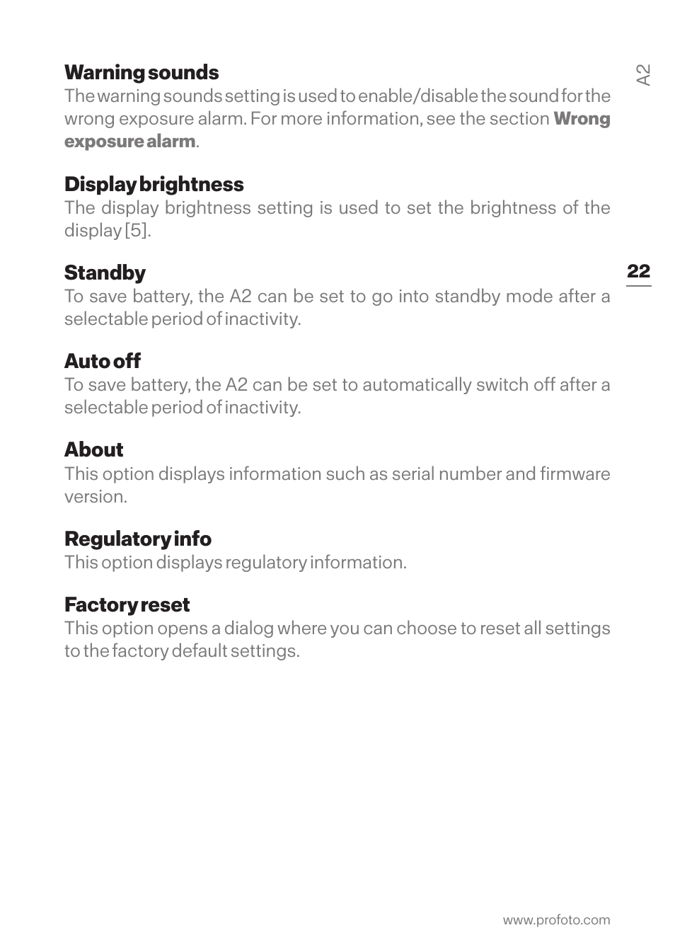 Profoto A2 Monolight User Manual | Page 22 / 30