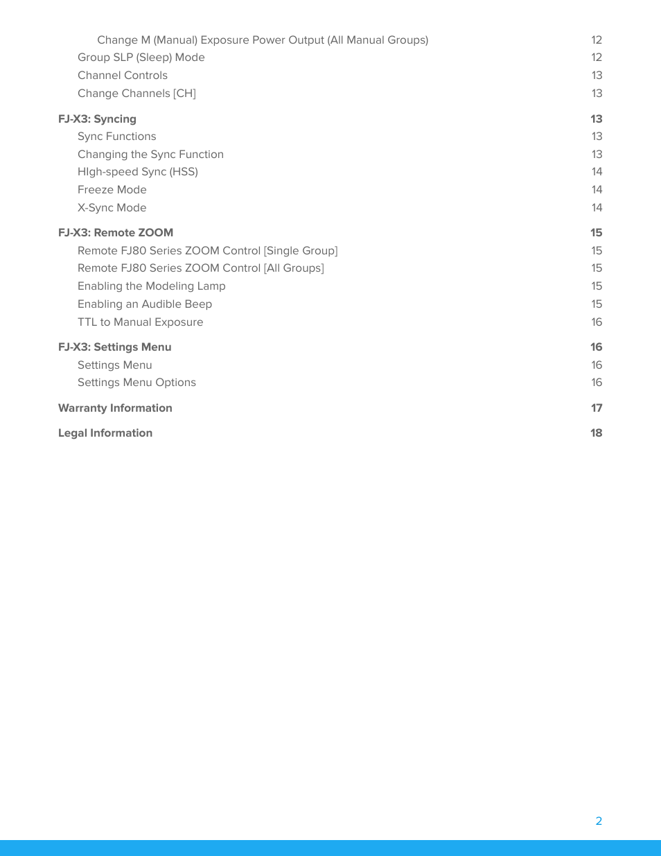 Westcott FJ200 Strobe 3-Light Backpack Kit with FJ-X3m Universal Wireless Trigger User Manual | Page 3 / 19