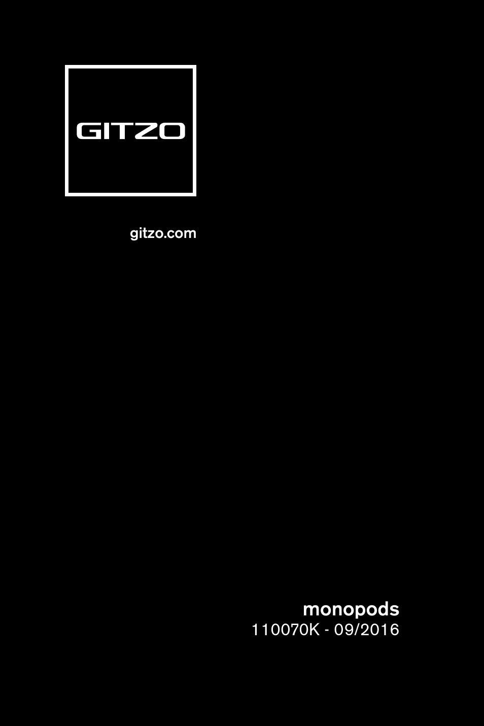 Gitzo GM2542 Series 2 Carbon Fiber Monopod User Manual | Page 16 / 16