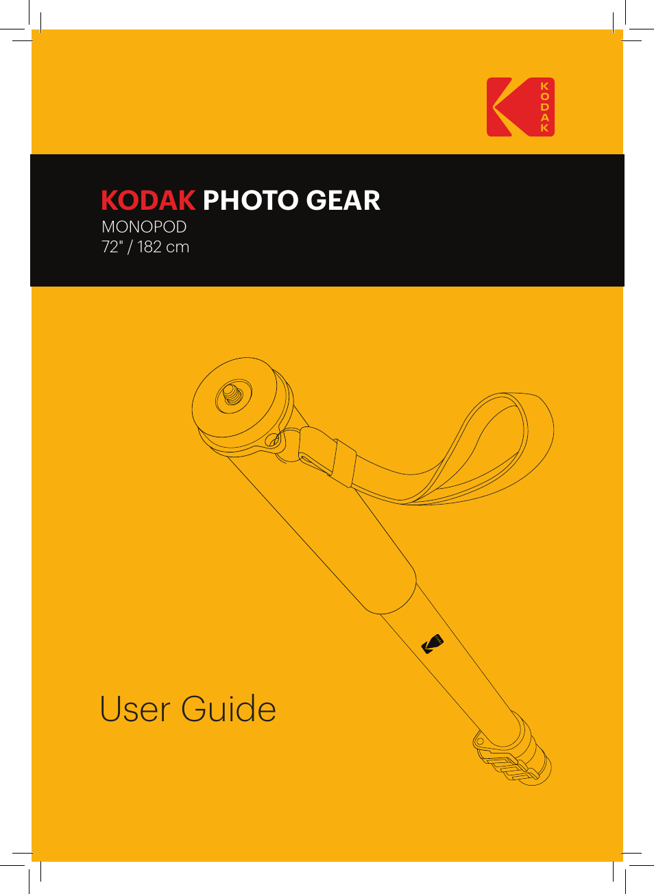 Kodak 72" Monopod User Manual | 11 pages