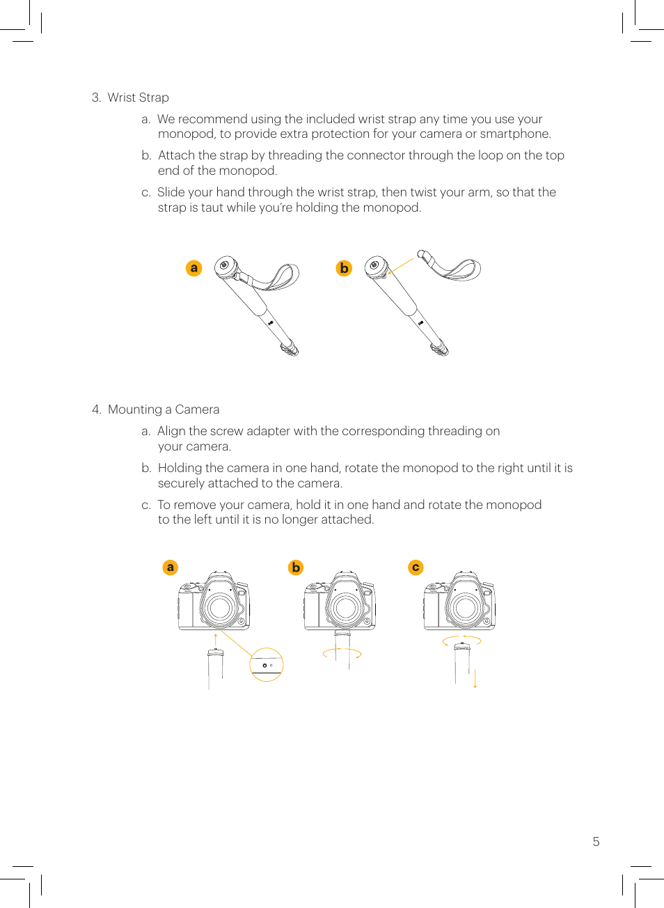 Kodak 72" Monopod User Manual | Page 7 / 11