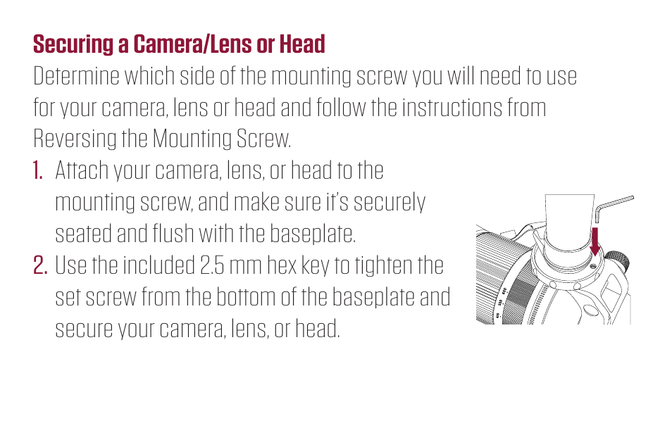 Robus RCM-633 6-Section Carbon Fiber Monopod, 65 User Manual | Page 2 / 8
