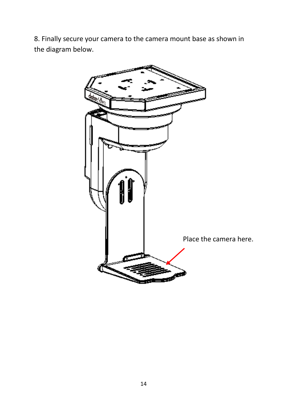 Datavideo CM-10 Ceiling Mount for PTR-10 Mark II & PTR-10T Mark II Pan/Tilt Heads User Manual | Page 14 / 20
