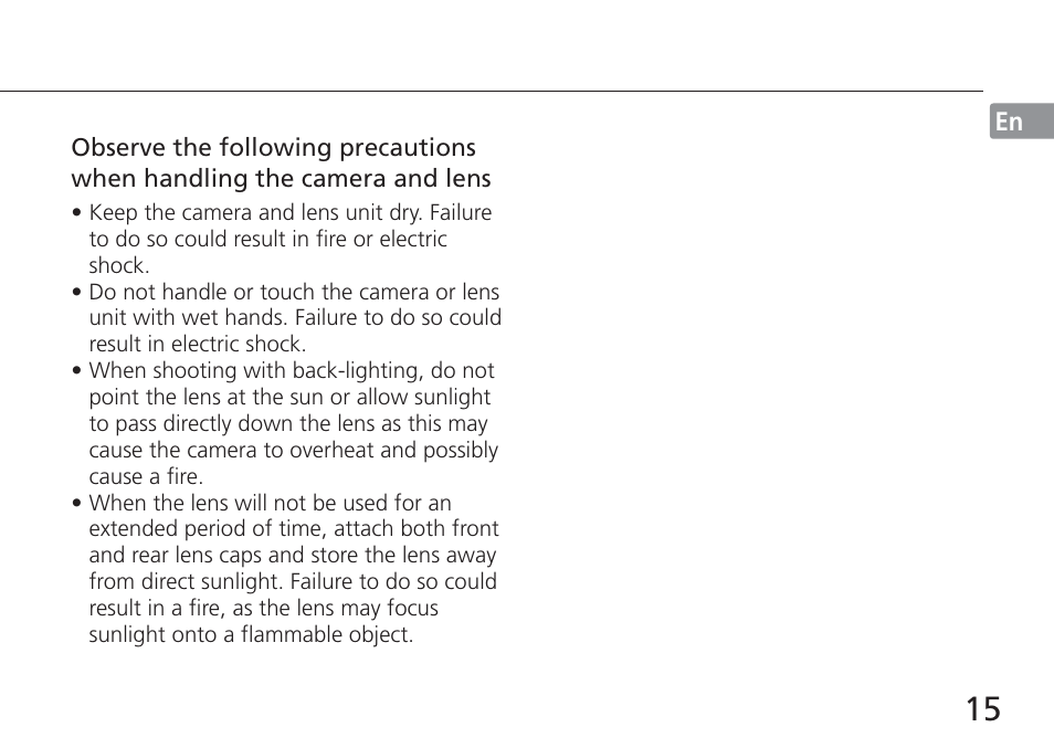 Nikon AF-S NIKKOR 16-35mm f/4G ED VR Lens User Manual | Page 15 / 164