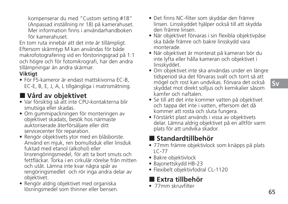 Jp en de fr es sv ru nl it cz sk ck ch kr | Nikon AF-S NIKKOR 16-35mm f/4G ED VR Lens User Manual | Page 65 / 164