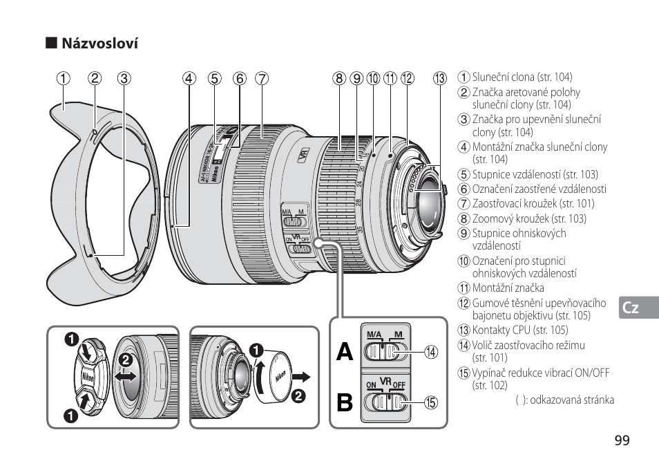 Jp en de fr es se ru nl it cz sk ck ch kr | Nikon AF-S NIKKOR 16-35mm f/4G ED VR Lens User Manual | Page 99 / 164