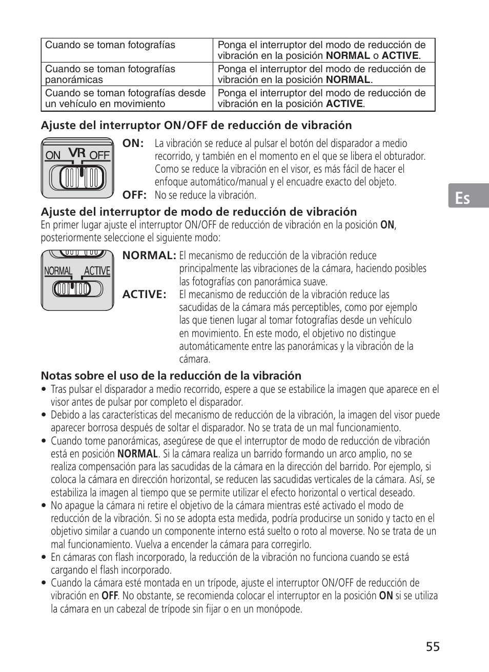 Jp en de fr es se ru nl it ck ch kr | Nikon AF-S NIKKOR 70-200mm f/2.8G ED VR II Lens User Manual | Page 55 / 196