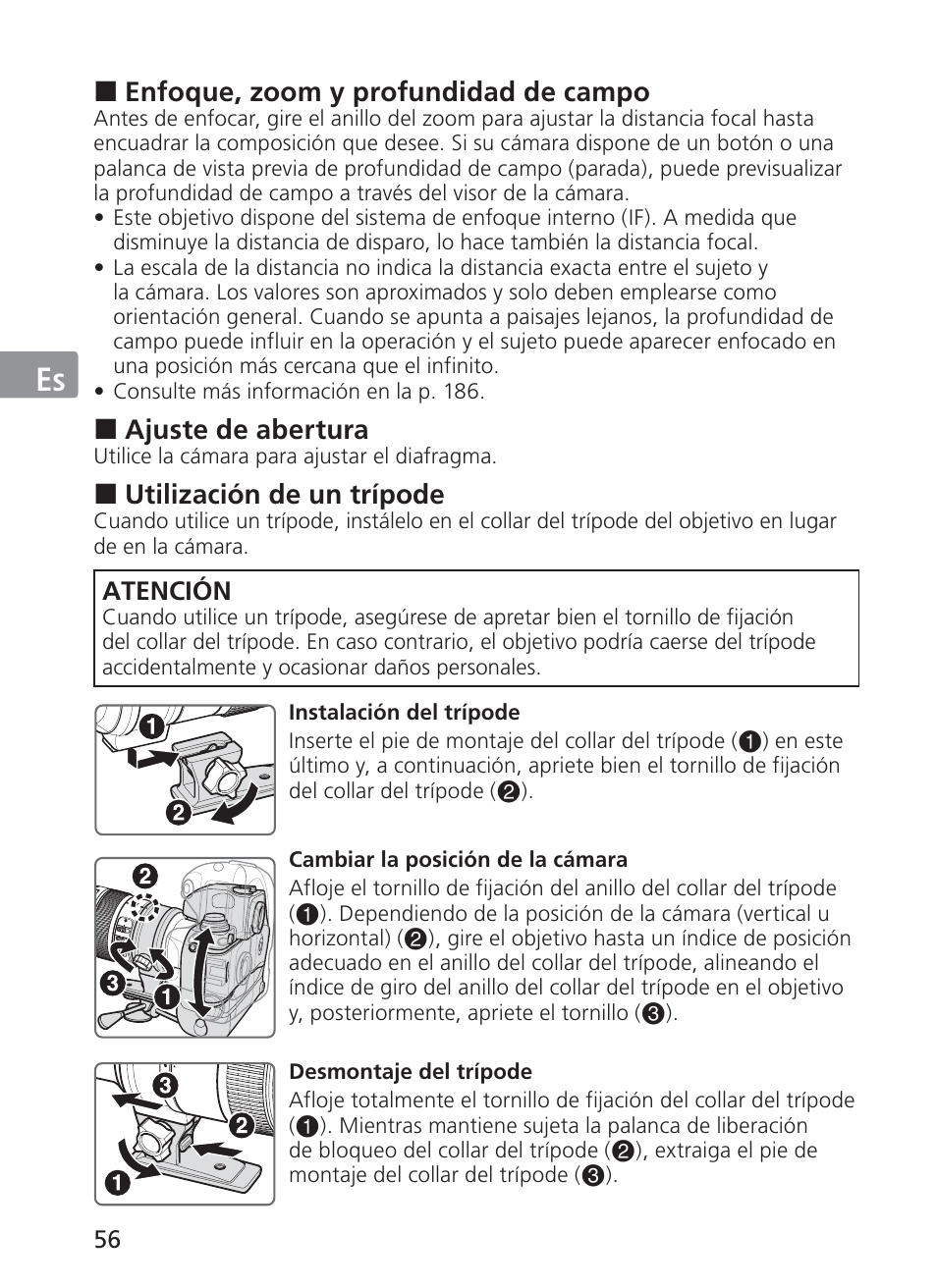 Jp en de fr es se ru nl it ck ch kr | Nikon AF-S NIKKOR 70-200mm f/2.8G ED VR II Lens User Manual | Page 56 / 196
