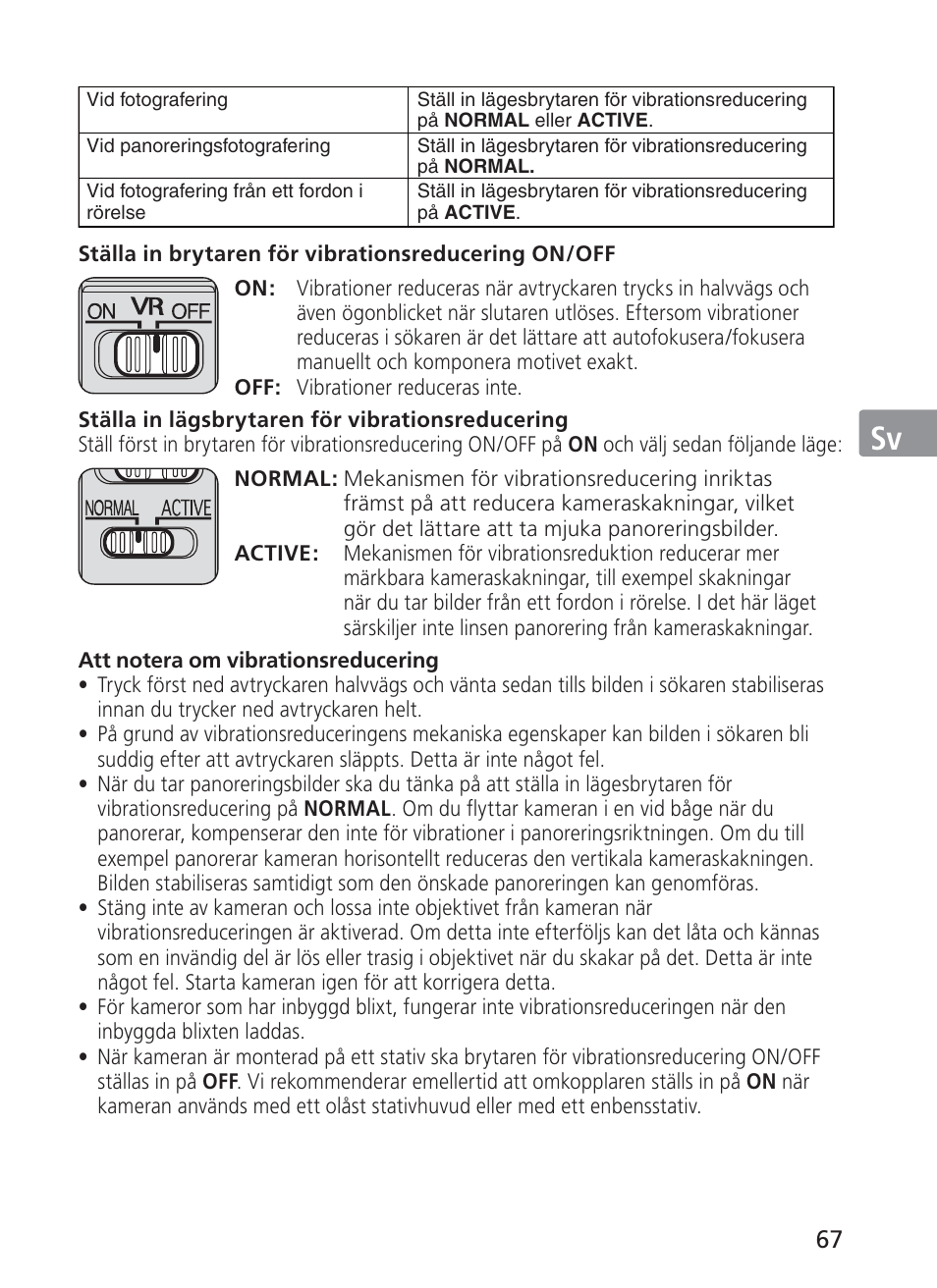 Jp en de fr es sv ru nl it ck ch kr | Nikon AF-S NIKKOR 70-200mm f/2.8G ED VR II Lens User Manual | Page 67 / 196