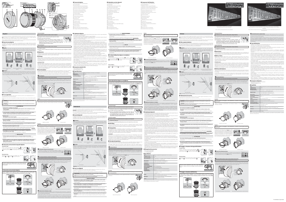 Nikon PC NIKKOR 19mm f/4E ED Tilt-Shift Lens User Manual | Page 2 / 2
