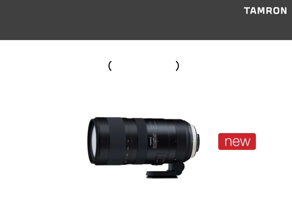 Tamron SP 70-200mm f/2.8 Di VC USD G2 Lens for F User Manual | 34 pages