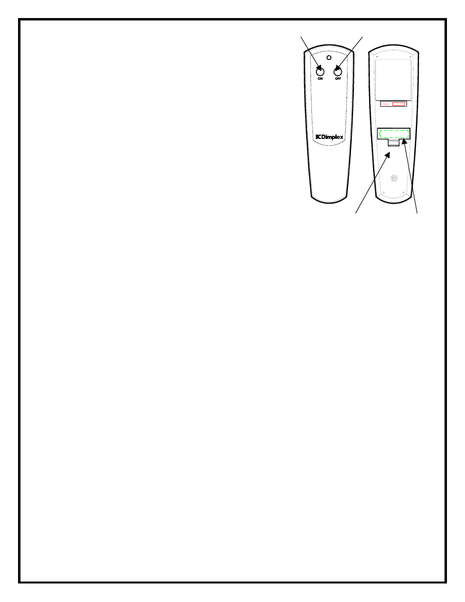 Remote control, Resetting the temperature cutoff switch, Maintenance | Dimplex KDS6401E User Manual | Page 7 / 10