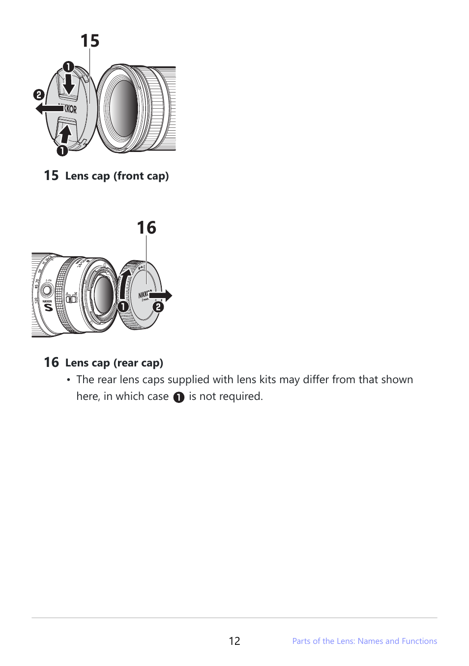 Nikon NIKKOR Z 24-120mm f/4 S Lens (Z) User Manual | Page 12 / 27