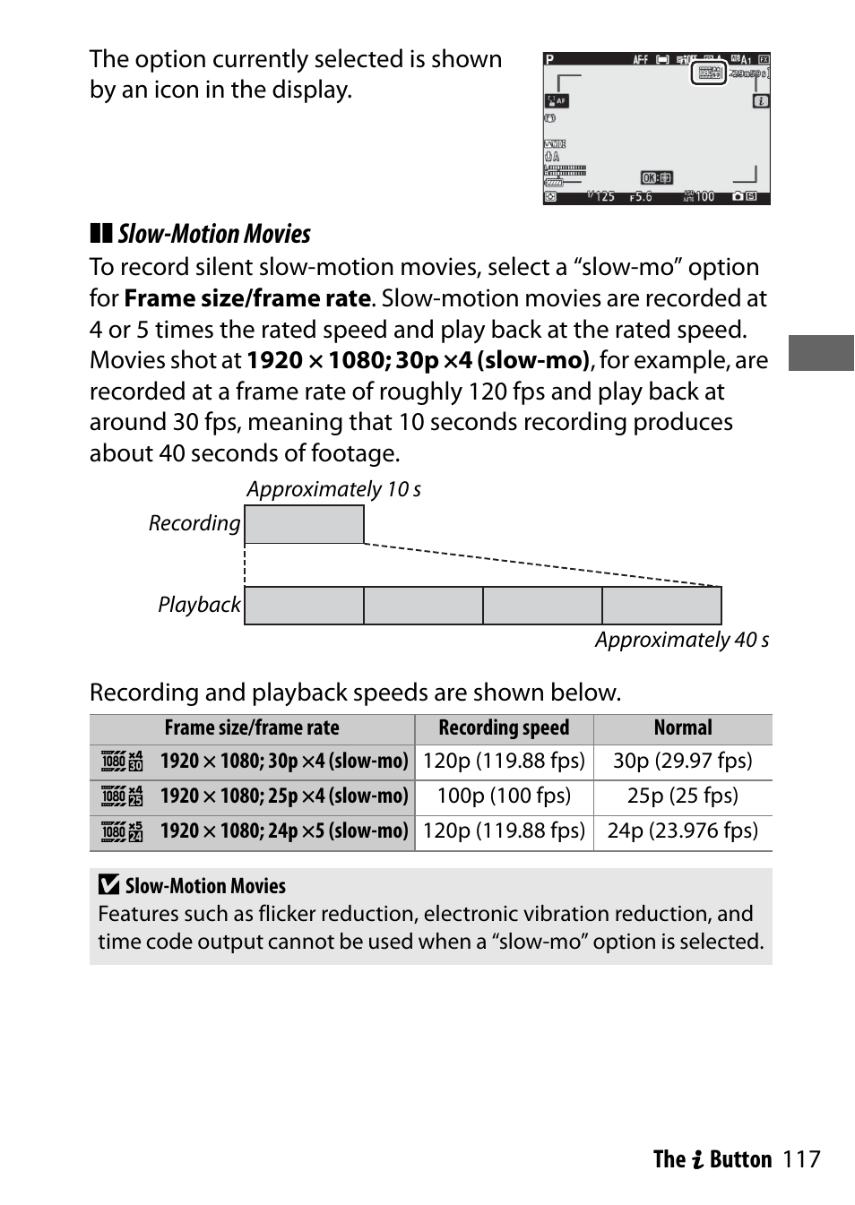 Slow-motion movies | Nikon NIKKOR Z 70-200mm f/2.8 VR S Lens User Manual | Page 141 / 272