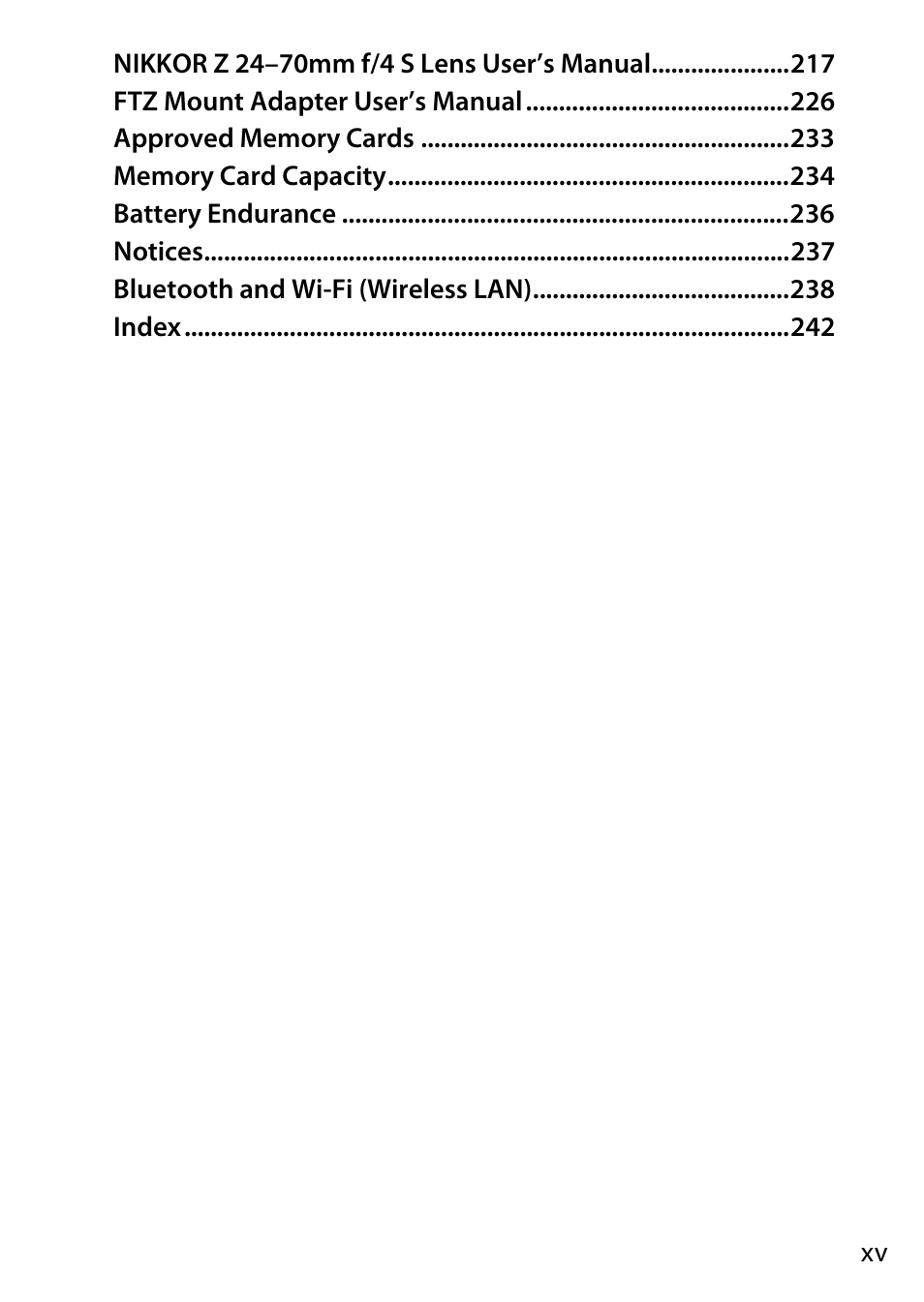 Nikon NIKKOR Z 70-200mm f/2.8 VR S Lens User Manual | Page 17 / 272