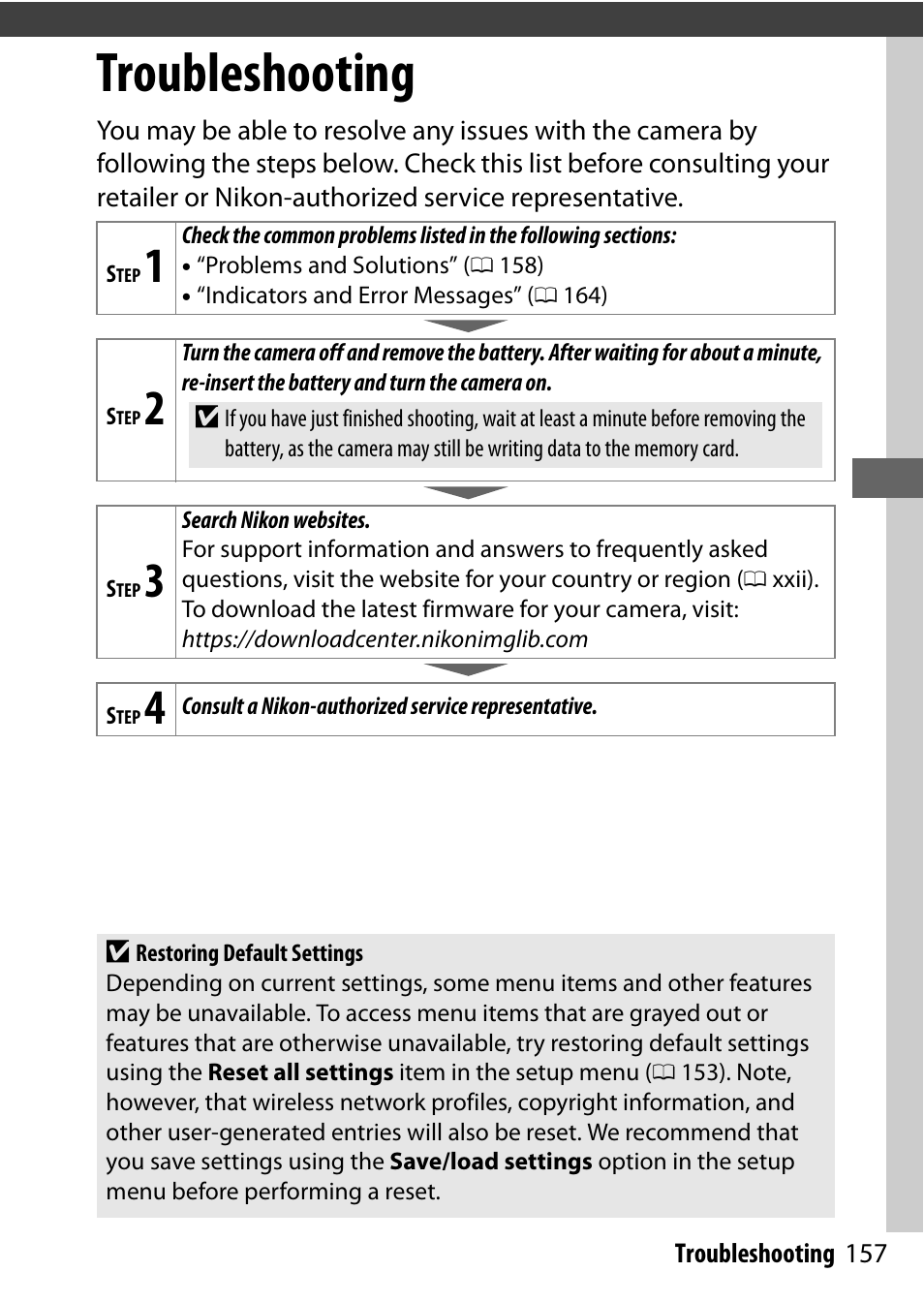 Troubleshooting | Nikon NIKKOR Z 70-200mm f/2.8 VR S Lens User Manual | Page 181 / 272