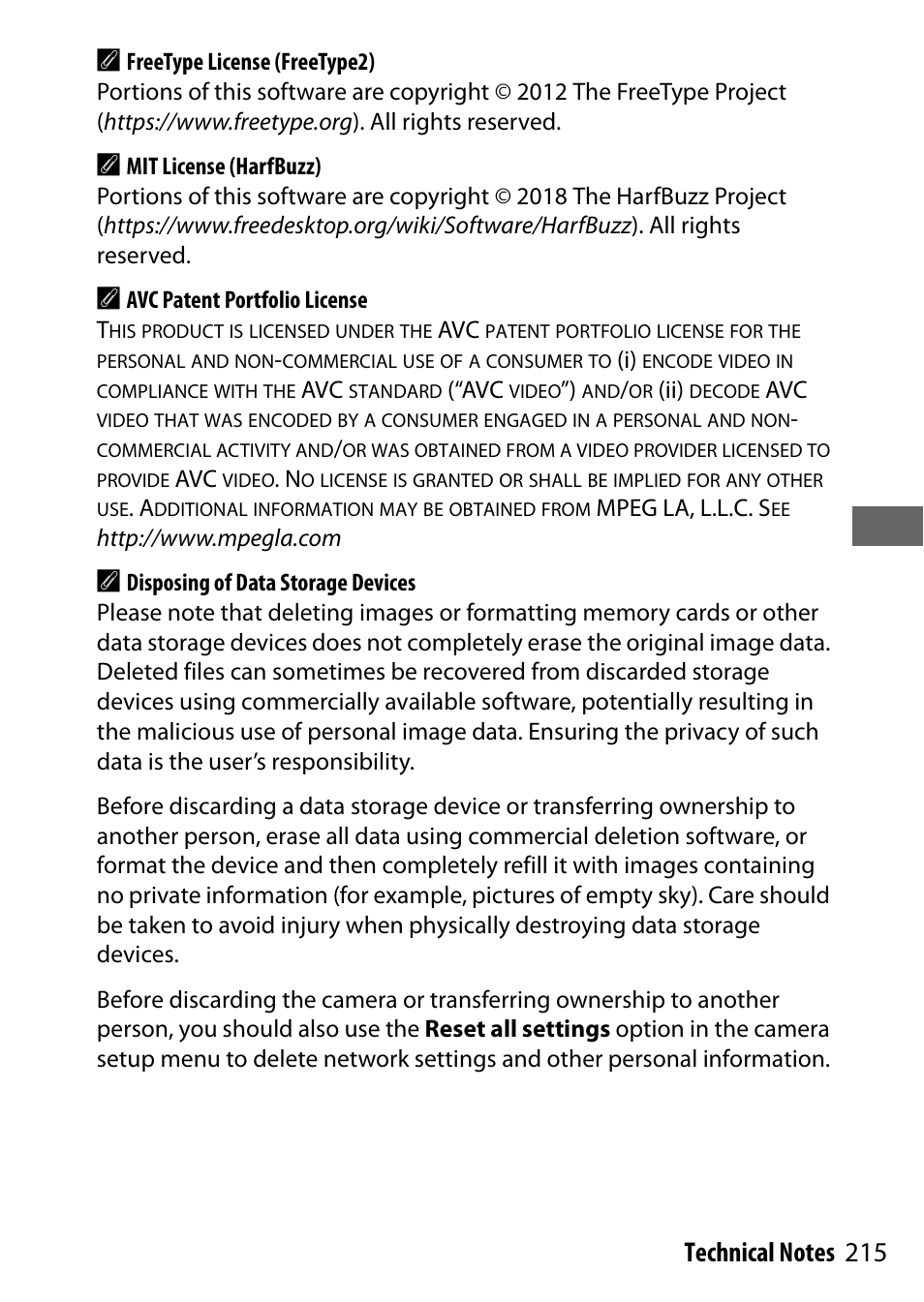 Nikon NIKKOR Z 70-200mm f/2.8 VR S Lens User Manual | Page 239 / 272