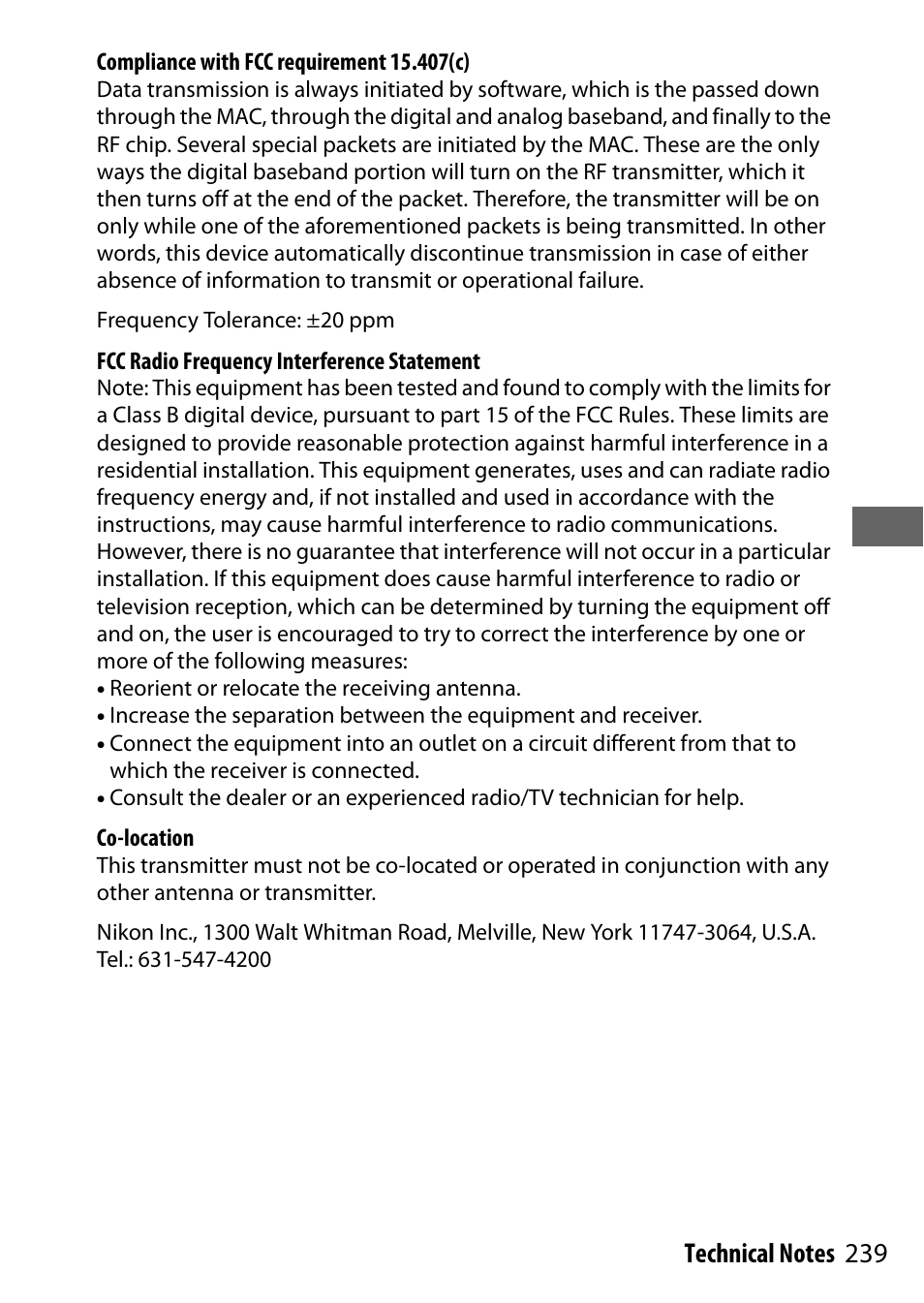 Nikon NIKKOR Z 70-200mm f/2.8 VR S Lens User Manual | Page 263 / 272