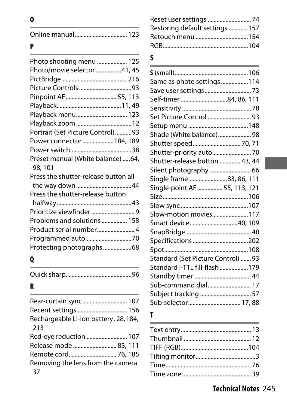 Nikon NIKKOR Z 70-200mm f/2.8 VR S Lens User Manual | Page 269 / 272