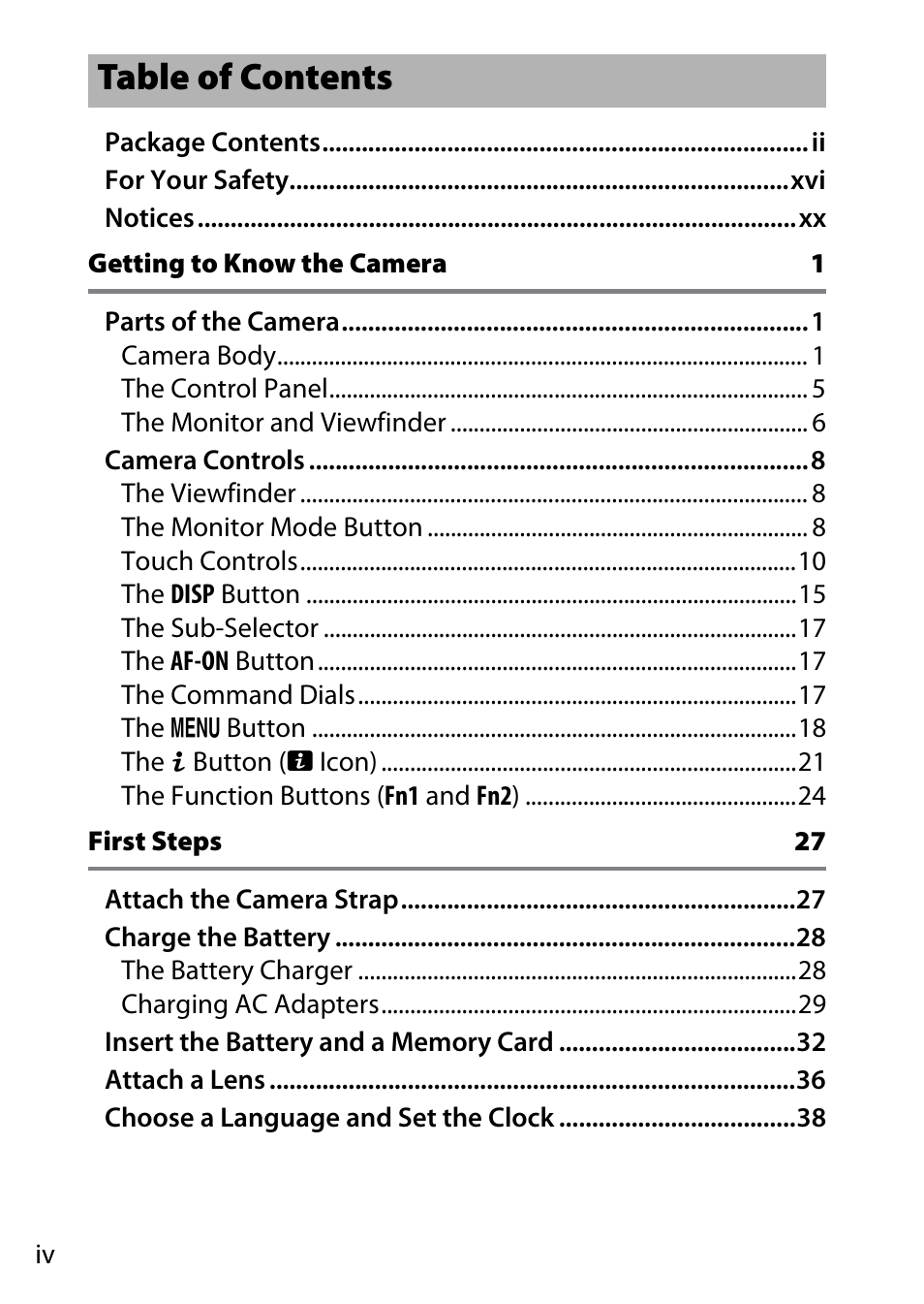 Nikon NIKKOR Z 70-200mm f/2.8 VR S Lens User Manual | Page 6 / 272