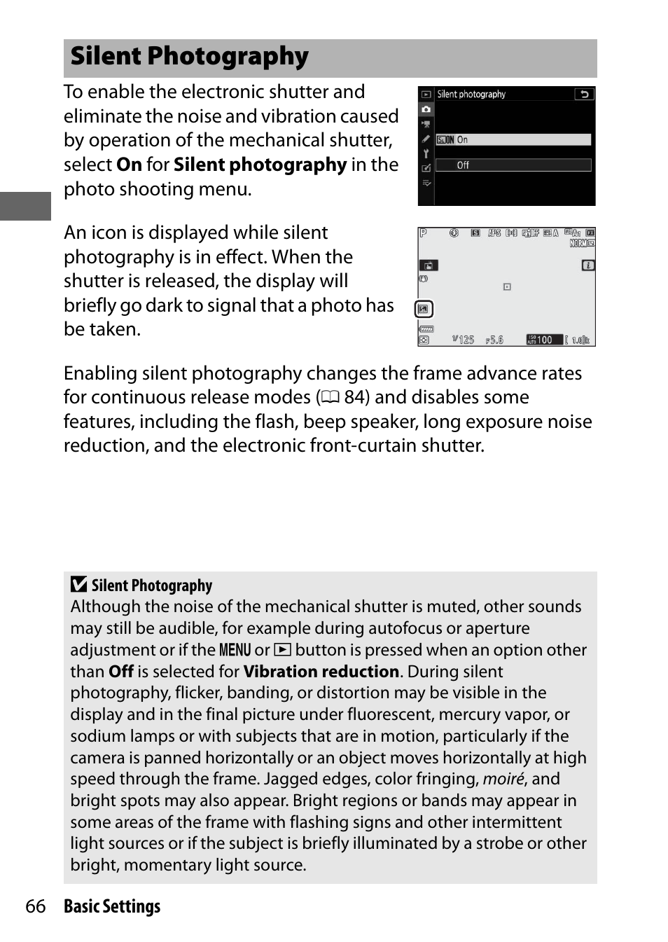 Silent photography | Nikon NIKKOR Z 70-200mm f/2.8 VR S Lens User Manual | Page 90 / 272