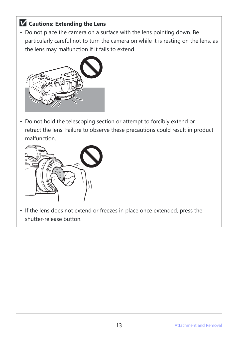 Nikon NIKKOR Z 26mm f/2.8 Lens (Z) User Manual | Page 13 / 26
