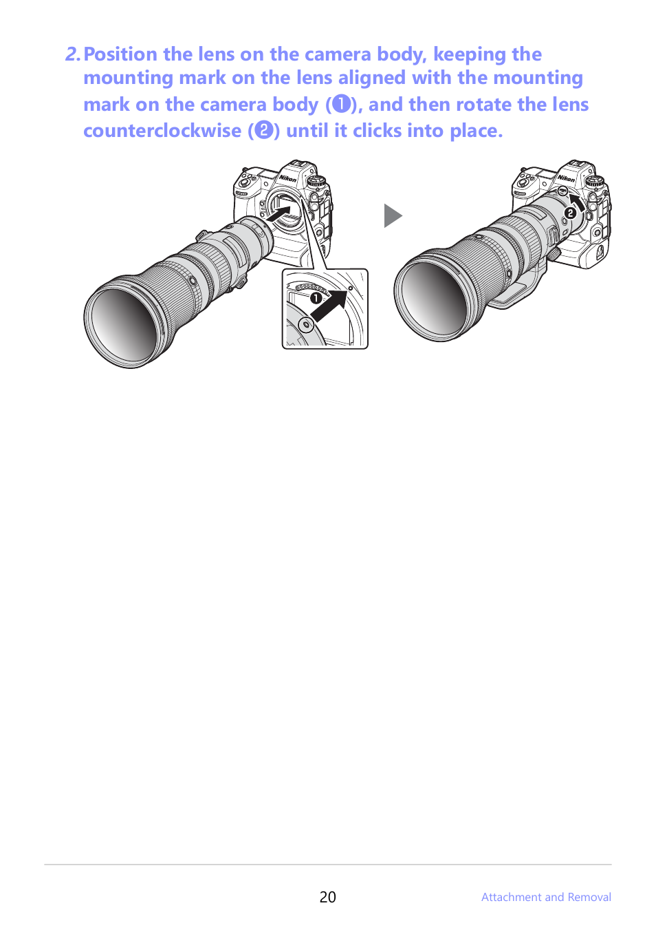 Nikon NIKKOR Z 800mm f/6.3 VR S Lens User Manual | Page 20 / 48