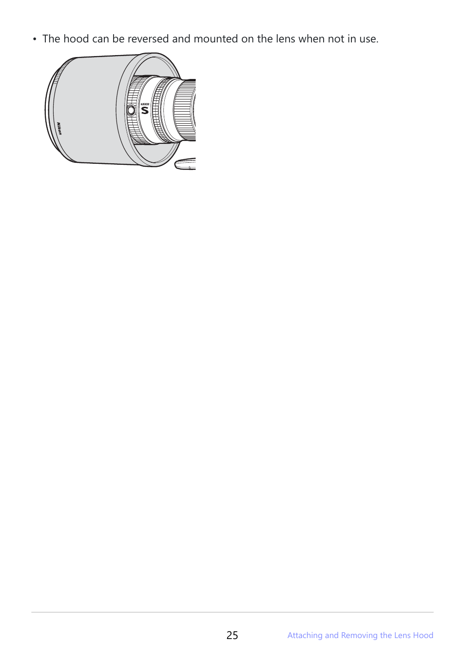 Nikon NIKKOR Z 800mm f/6.3 VR S Lens User Manual | Page 25 / 48