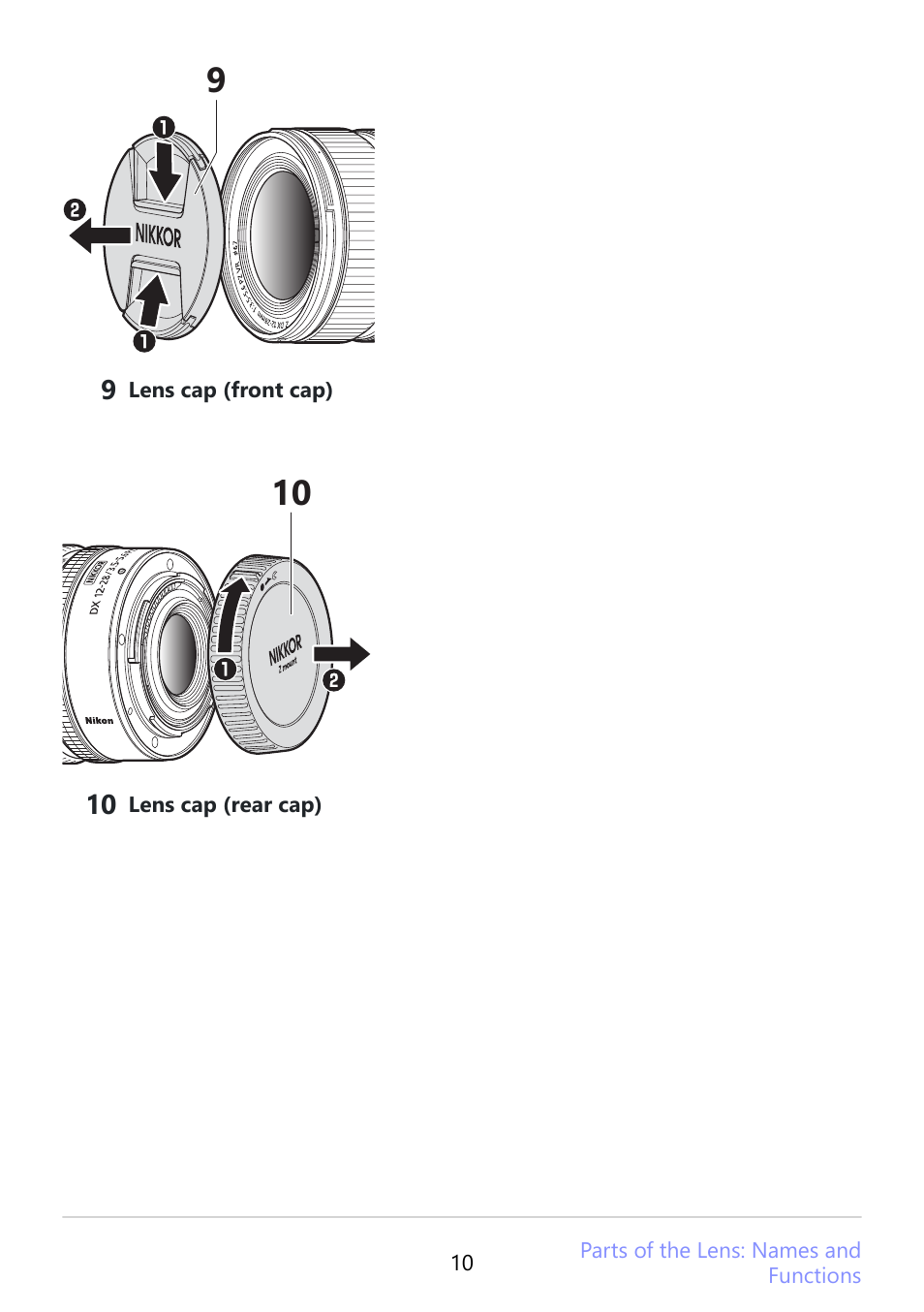 Nikon NIKKOR Z DX 12-28mm f/3.5-5.6 PZ VR Lens (Z) User Manual | Page 10 / 28