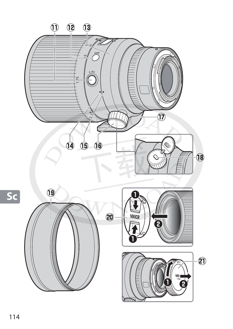 Nikon NIKKOR Z 58mm f/0.95 S Noct Lens (Refurbished by USA) User Manual | Page 114 / 213