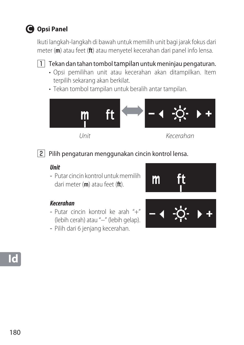 C opsi panel | Nikon NIKKOR Z 58mm f/0.95 S Noct Lens (Refurbished by USA) User Manual | Page 180 / 213