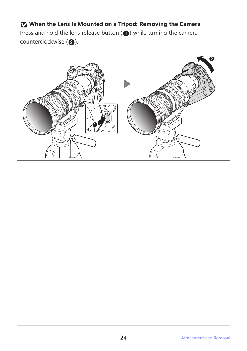 Nikon NIKKOR Z 400mm f/2.8 TC VR S Lens User Manual | Page 24 / 53