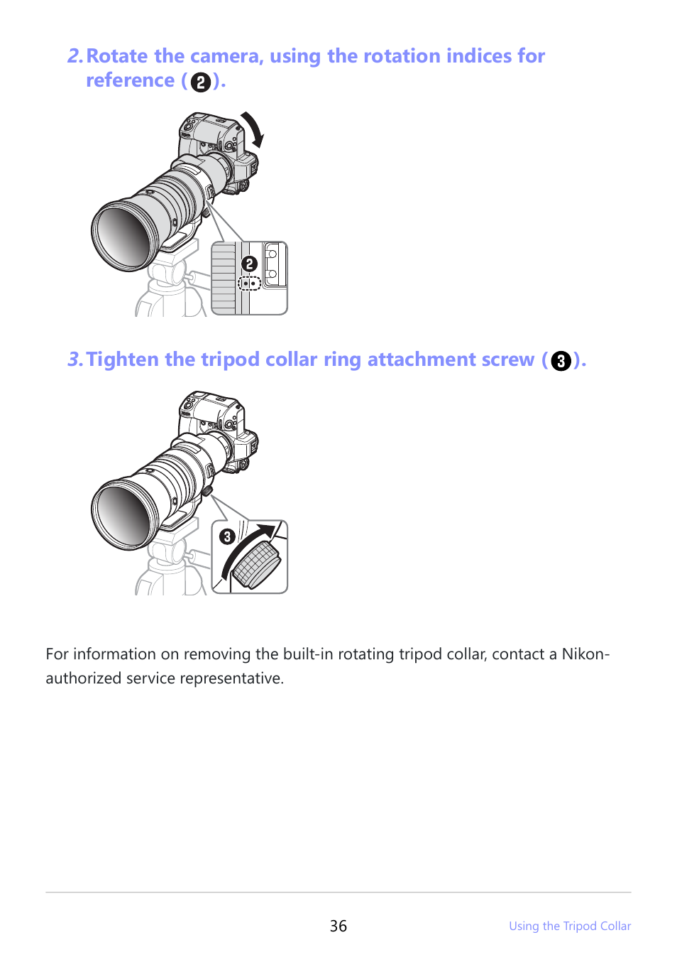 Nikon NIKKOR Z 400mm f/2.8 TC VR S Lens User Manual | Page 36 / 53