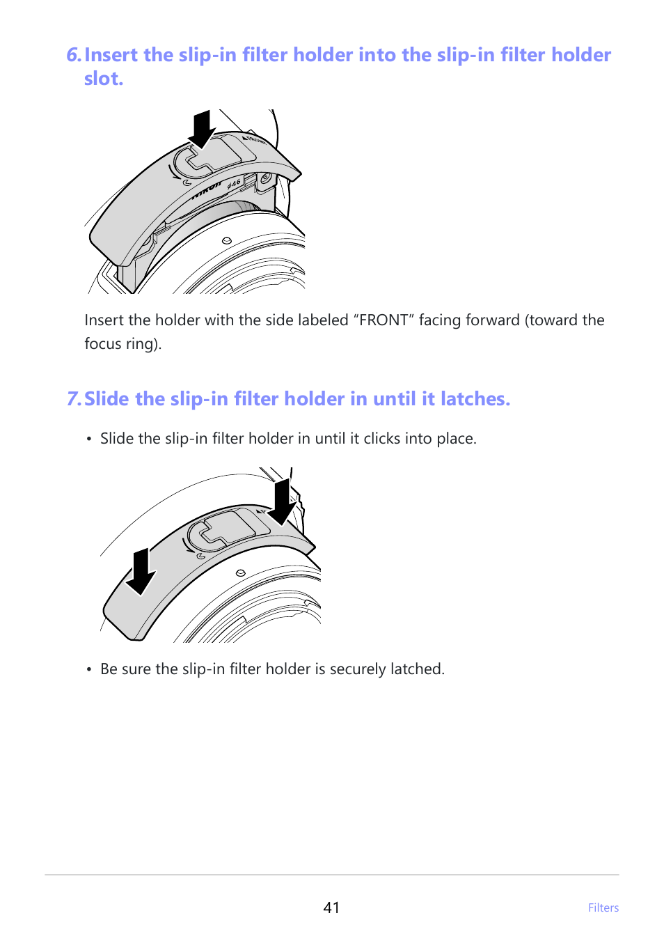 Nikon NIKKOR Z 400mm f/2.8 TC VR S Lens User Manual | Page 41 / 53