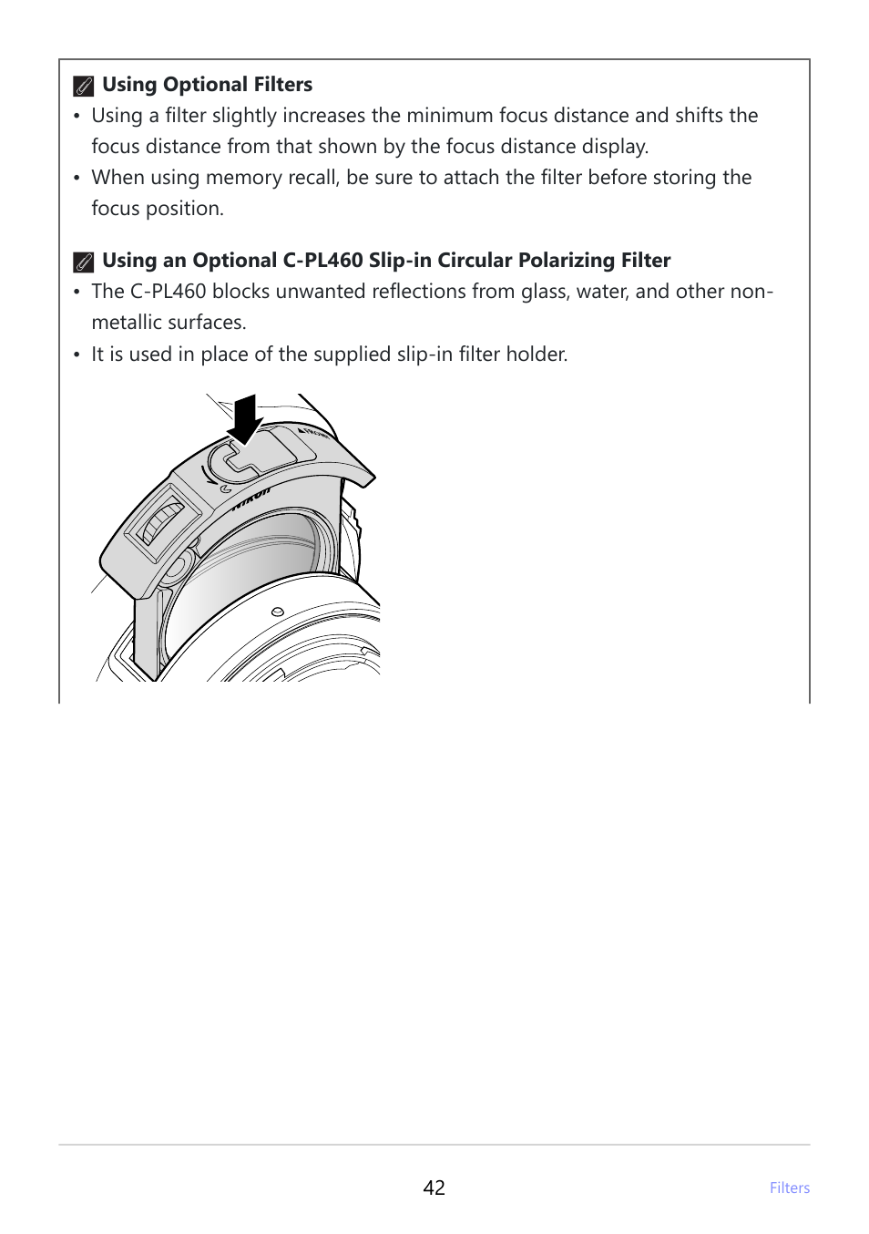 Nikon NIKKOR Z 400mm f/2.8 TC VR S Lens User Manual | Page 42 / 53