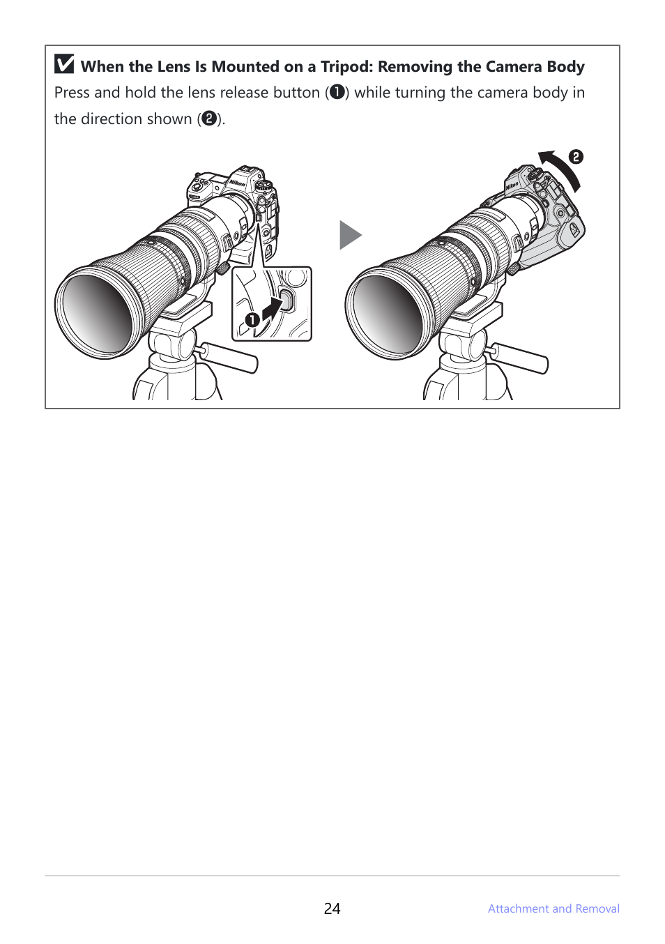 Nikon NIKKOR Z 600mm f/4 TC VR S Lens (Z) User Manual | Page 24 / 54