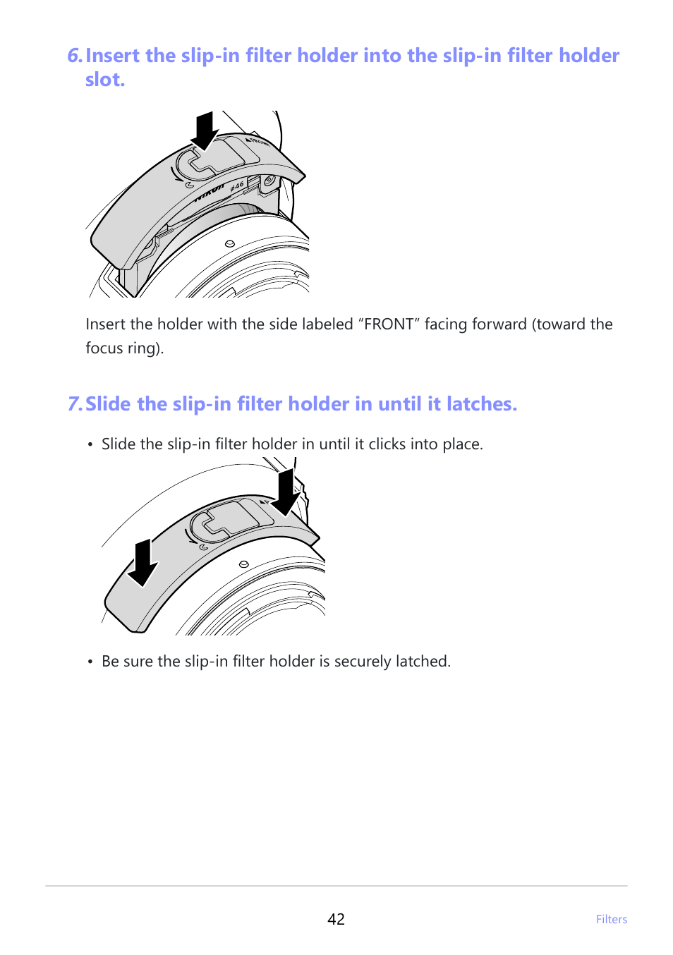 Nikon NIKKOR Z 600mm f/4 TC VR S Lens (Z) User Manual | Page 42 / 54