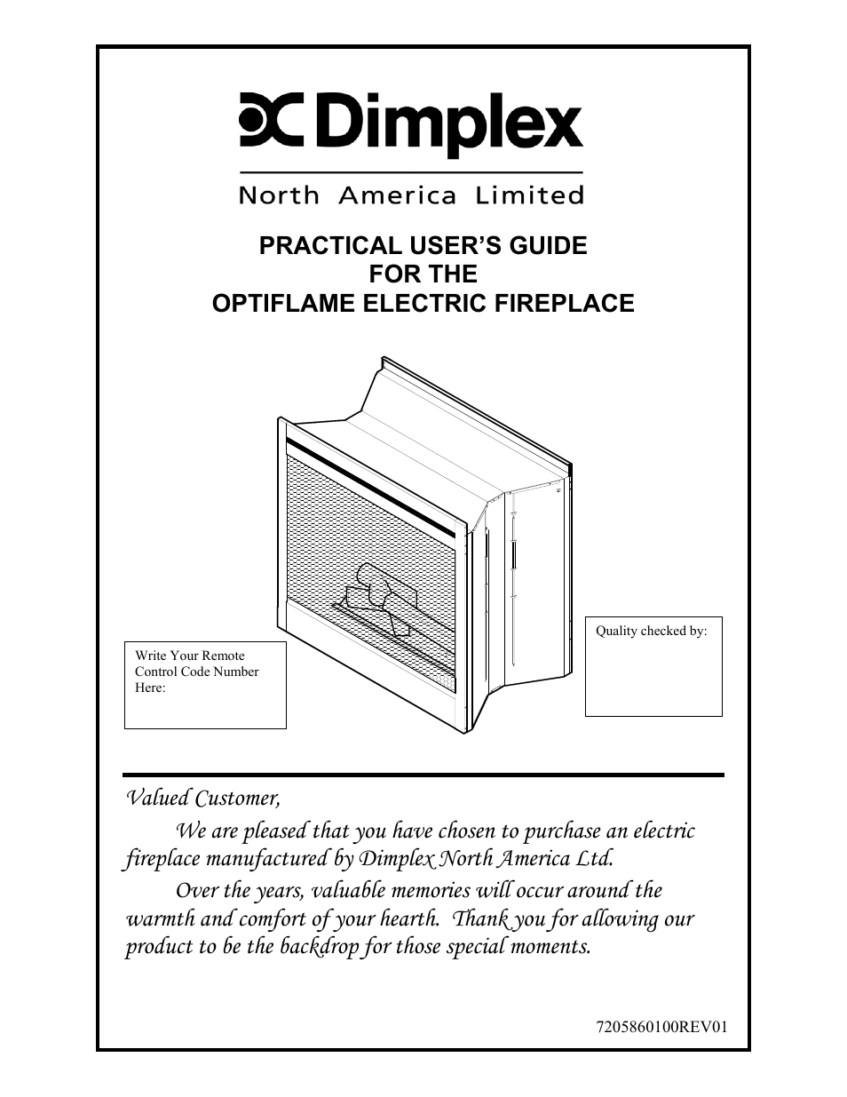 Dimplex Optiflame Electric Fireplace User Manual | 11 pages