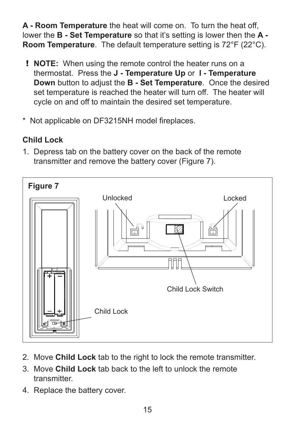 Dimplex DF3215NH User Manual | Page 15 / 22