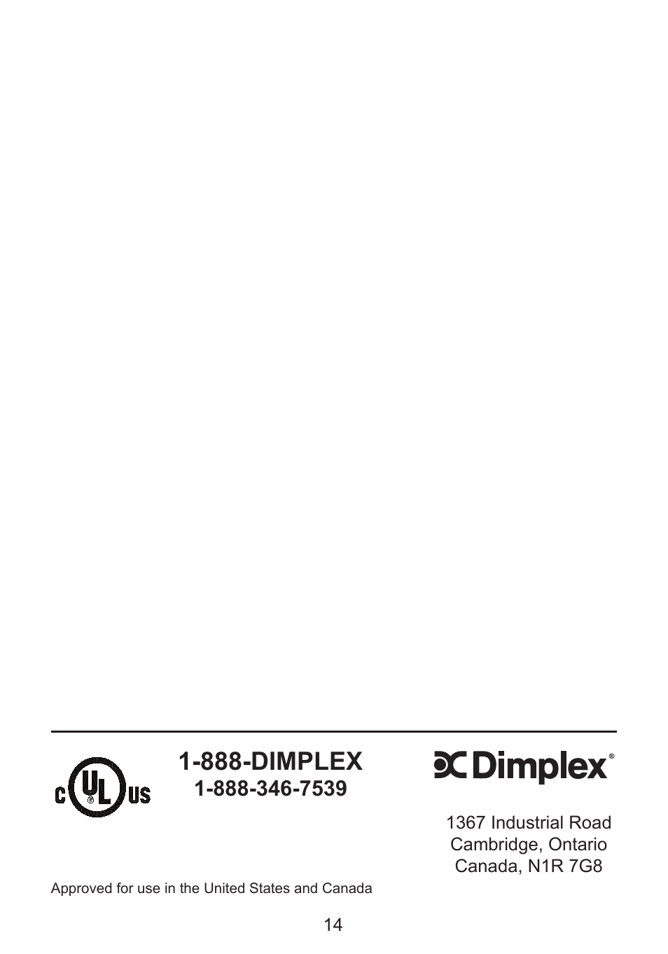 888-dimplex | Dimplex DF2426GB User Manual | Page 17 / 17