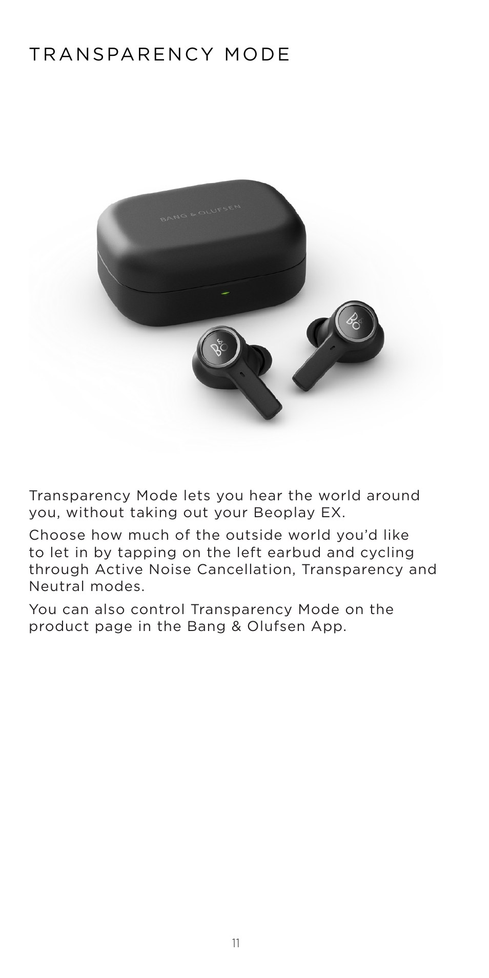 Bang & Olufsen Beoplay EX Noise-Canceling True Wireless In-Ear Headphones (Anthracite Oxygen) User Manual | Page 12 / 212